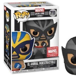 Funko Pop! - Marvel Lucha Libre Edition - El Animal Indestructible 711, MCC